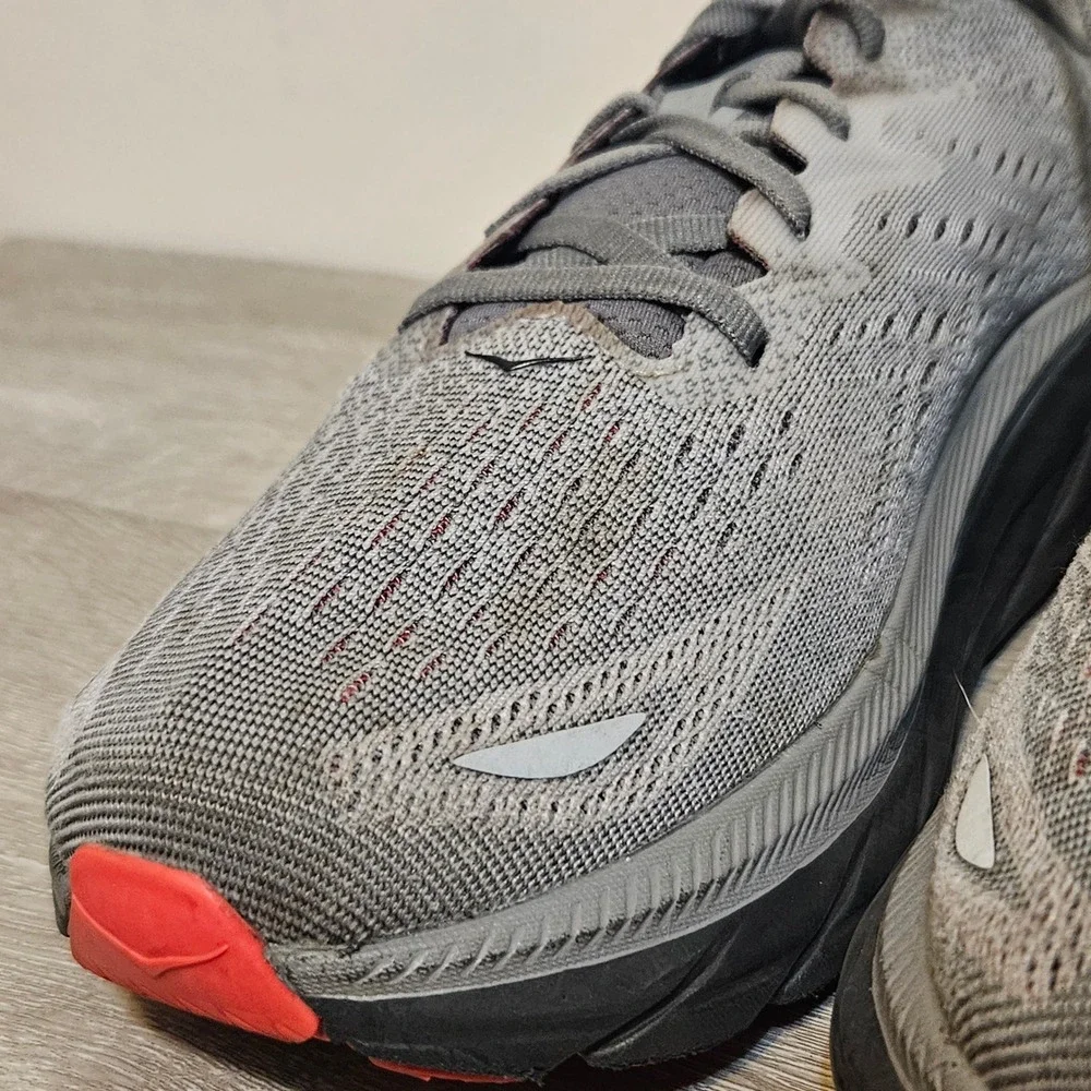 Women Hoka One One Clifton‎ 8 Gray Pink 1119394 SDPK Woman's Size 11 B